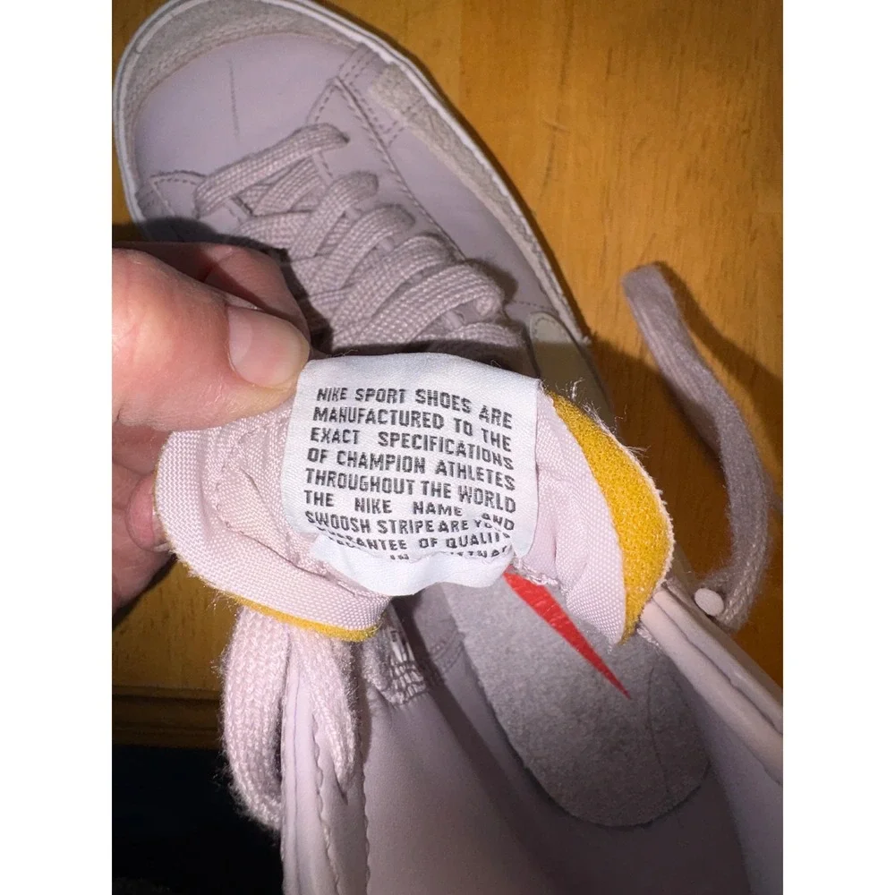 Nike Blazer Mid 77 Sneakers Lavender Cream Retro Streetwear Sz 7